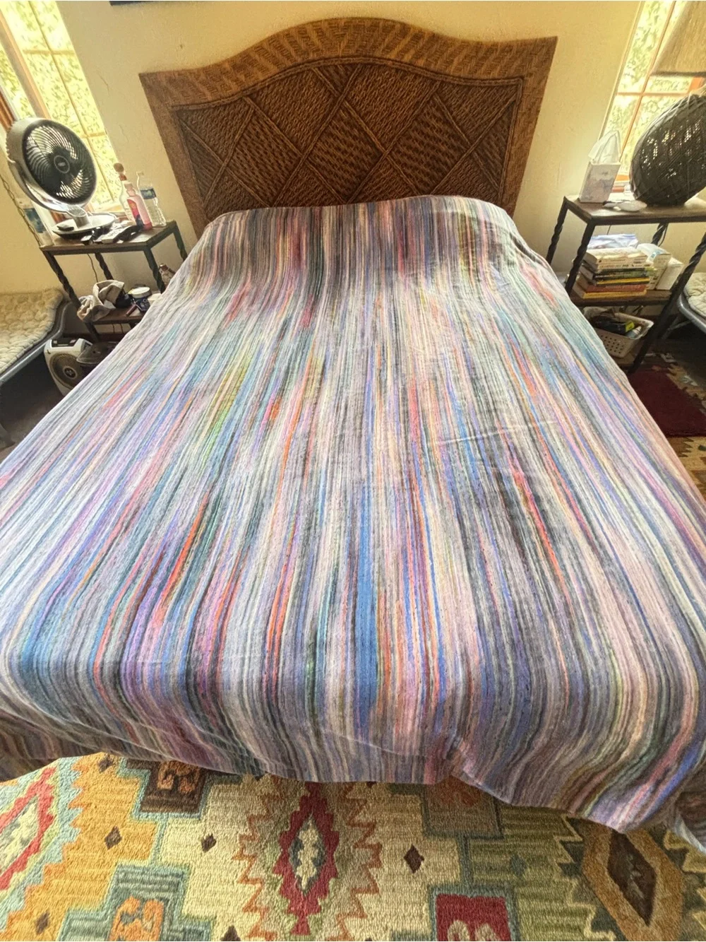Multicolor Striped Duvet Cover - Modern Bed Linen